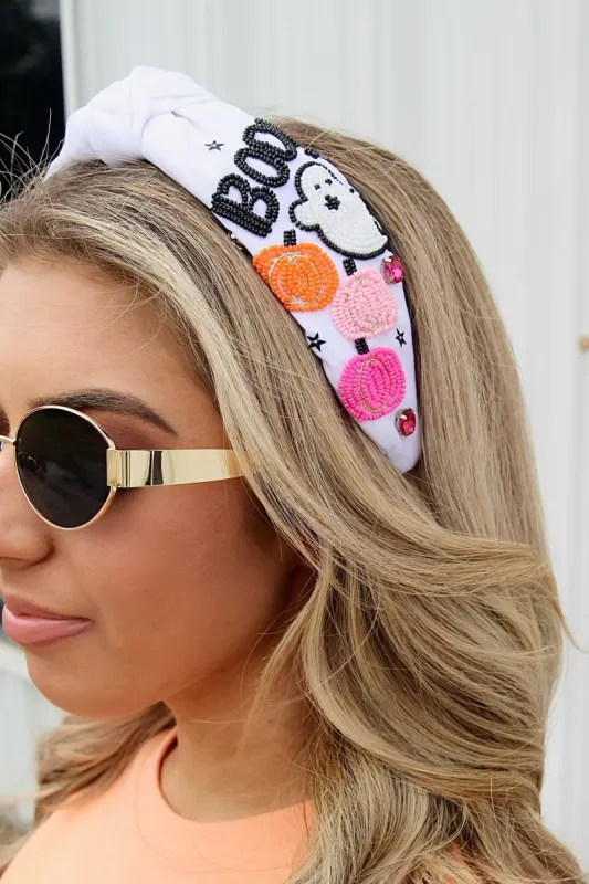 Feeling Fa-boo-lous Beaded Headband sold by Bella Rose boutique