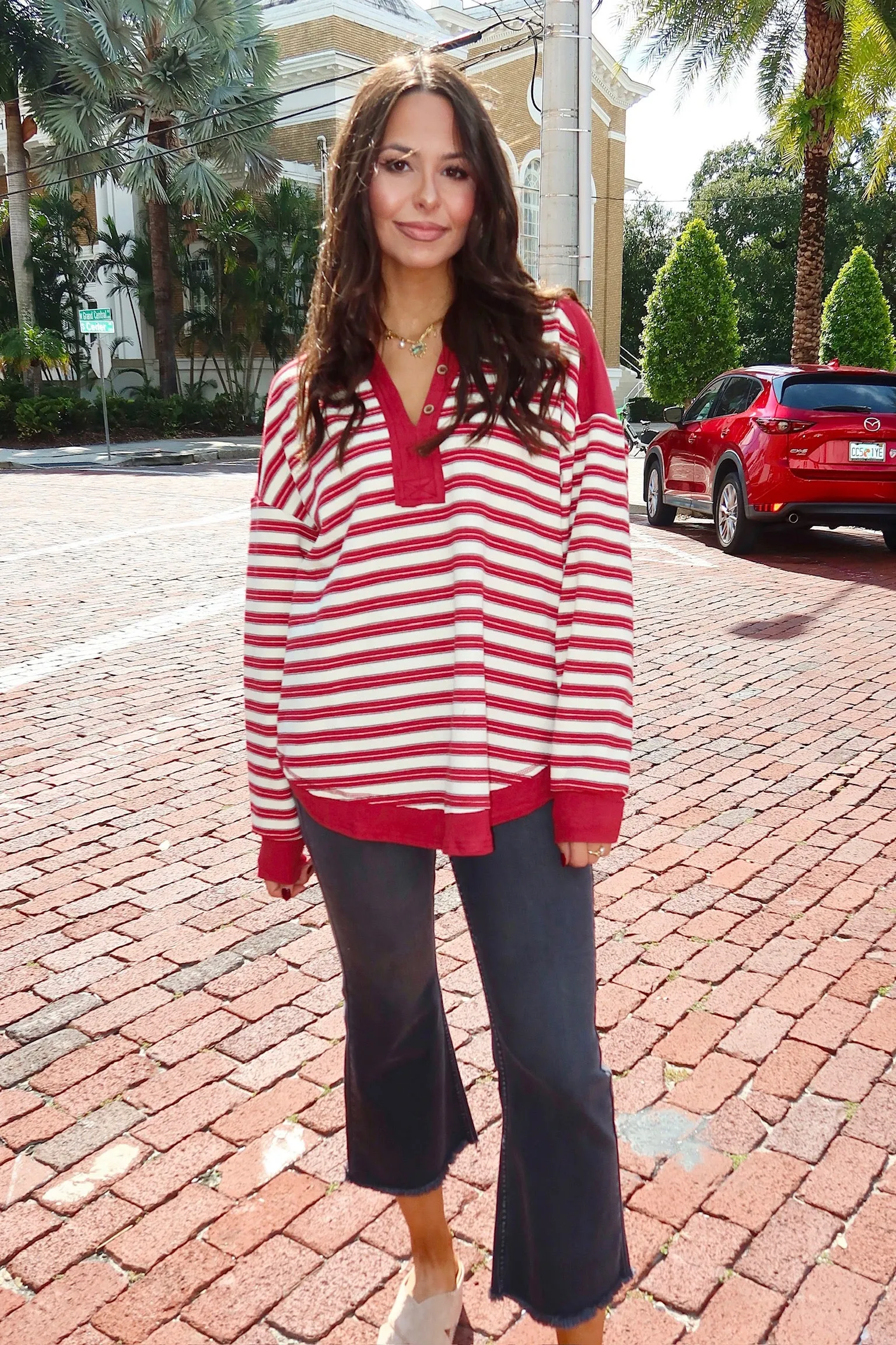 Someone Who Cares Striped Top sold by Bella Rose boutique product image thumbnail 2