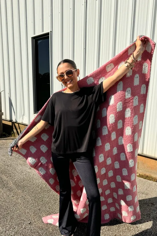 Hanging With My BOO Cozy Throw Blanket sold by Bella Rose boutique