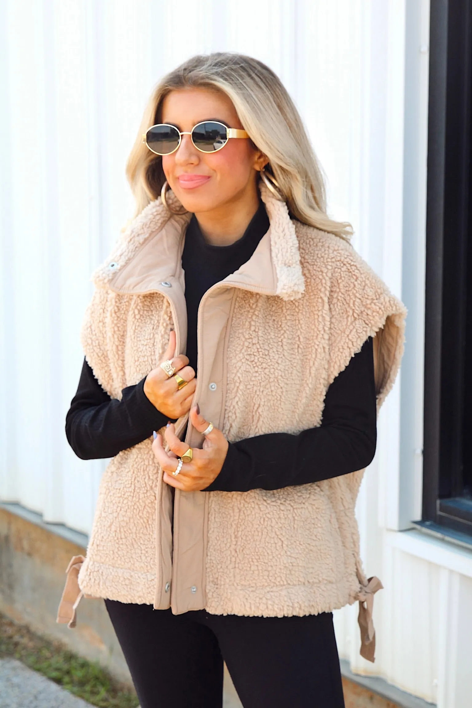 Moody Allure Sherpa Vest sold by Bella Rose boutique product image thumbnail 3