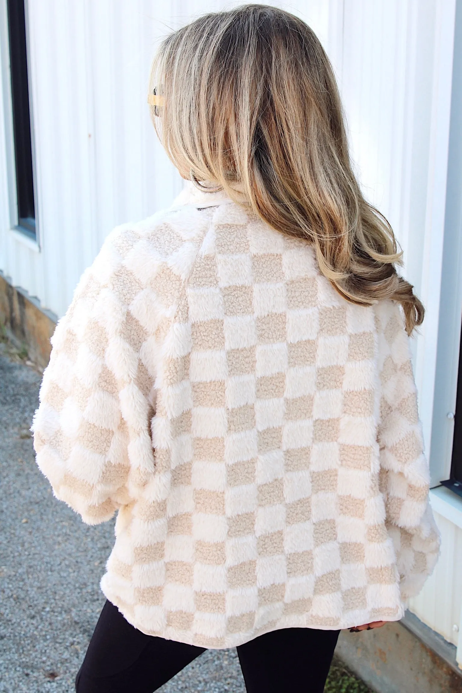 Causing Confusion Checkered Jacket sold by Bella Rose boutique product image thumbnail 4