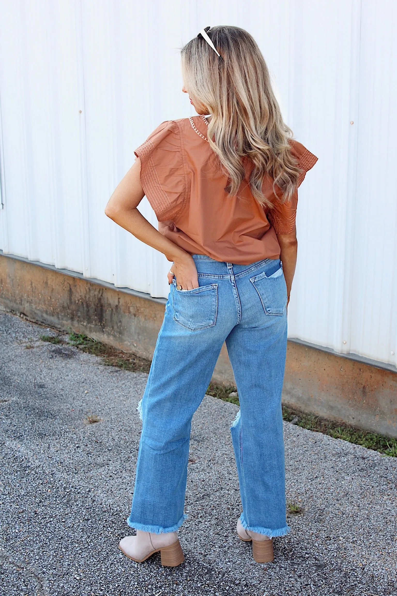 Harvest Festival Ruffled Top sold by Bella Rose boutique product image thumbnail 4