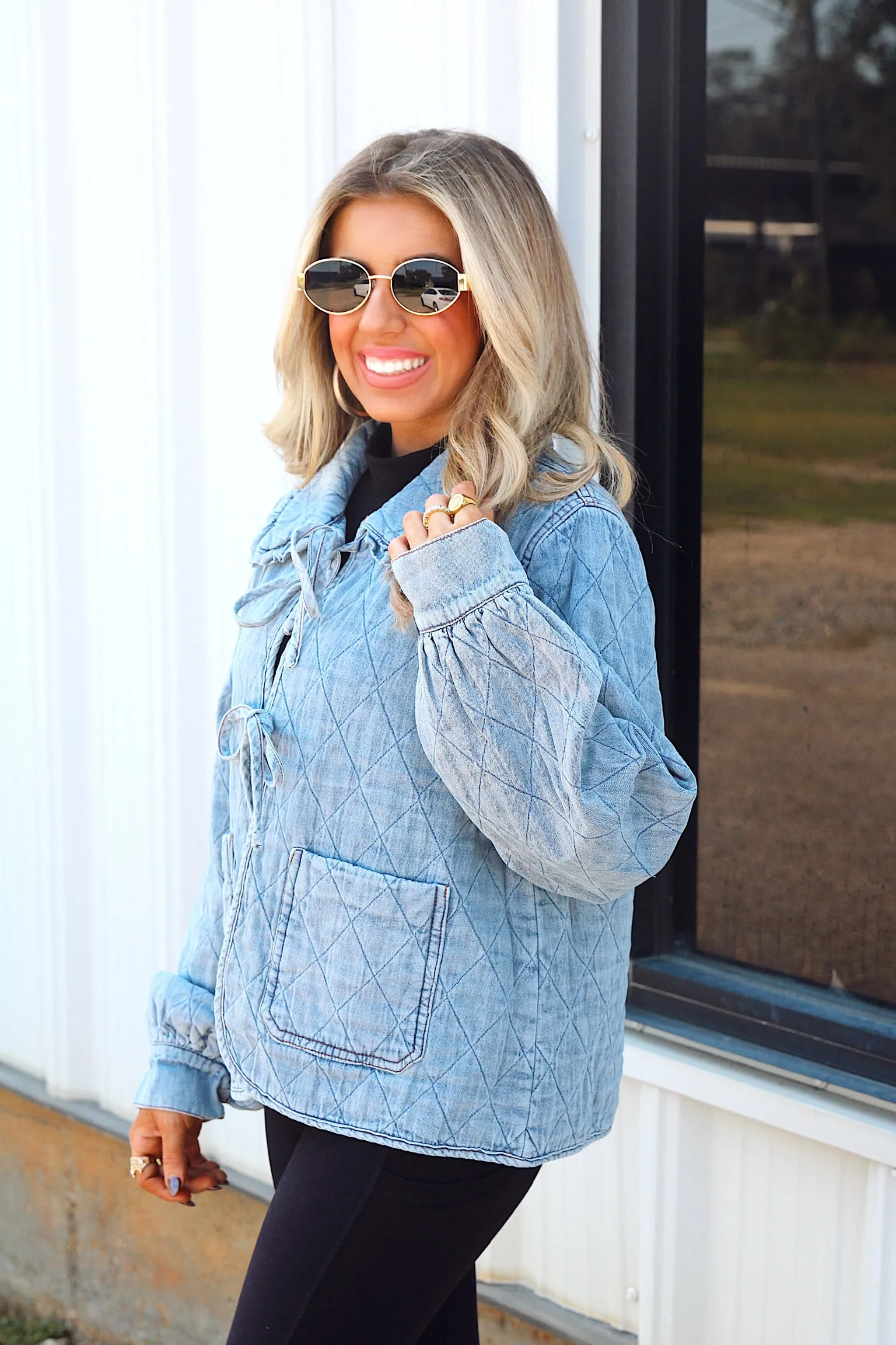 Posh Persuasion Quilted Jacket sold by Bella Rose boutique product image thumbnail 5