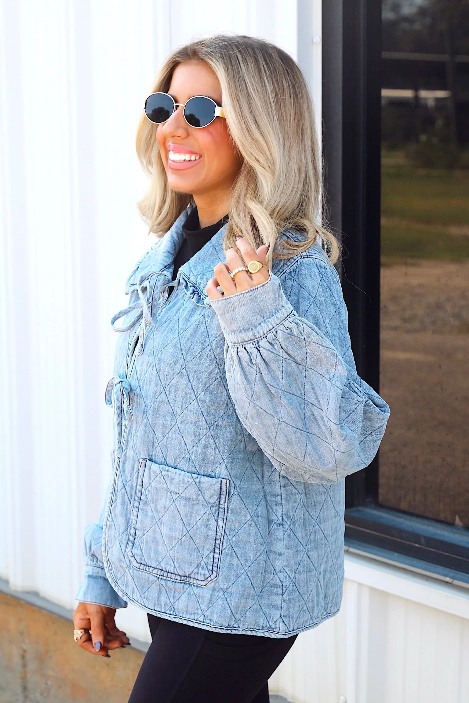 Posh Persuasion Quilted Jacket sold by Bella Rose boutique product image thumbnail 4