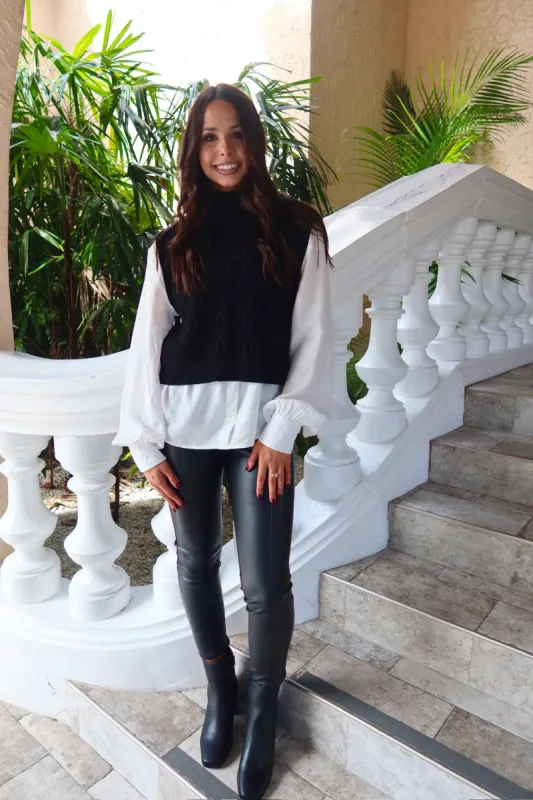 Don't Envy Me Layered Sweater Top sold by Bella Rose boutique