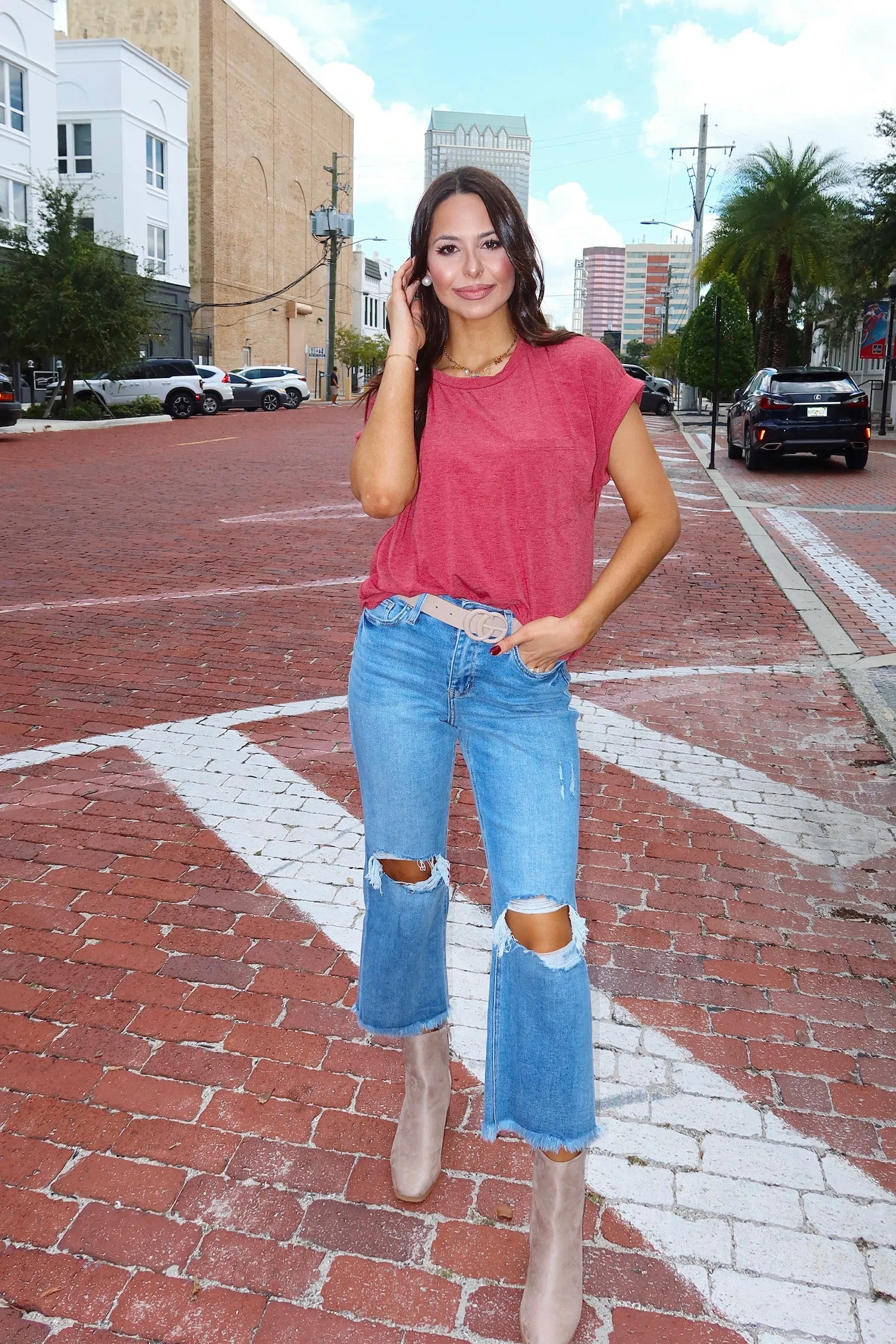 Coolest Cutie Washed Top sold by Bella Rose boutique product image thumbnail 4