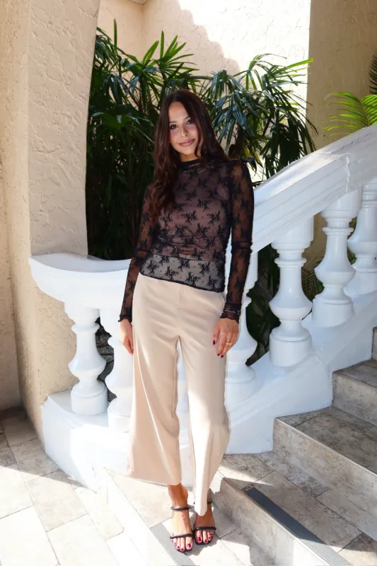 Captivating Presence Lace Top sold by Bella Rose boutique