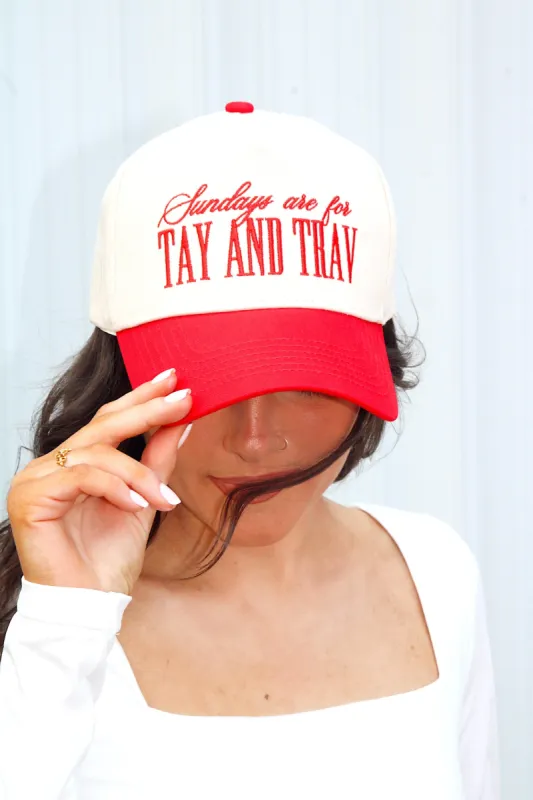"Sundays Are For Tay And Trav" Trucker Hat sold by Bella Rose boutique