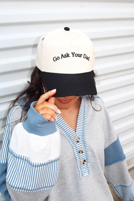 RESTOCK: "Go Ask Your Dad" Trucker Hat sold by Bella Rose boutique