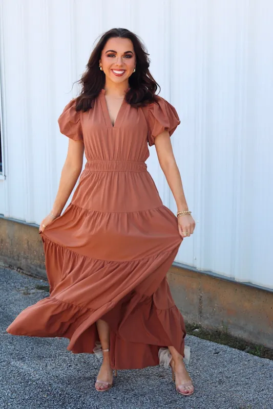 Give Us A Chance Ruffle Maxi Dress sold by Bella Rose boutique