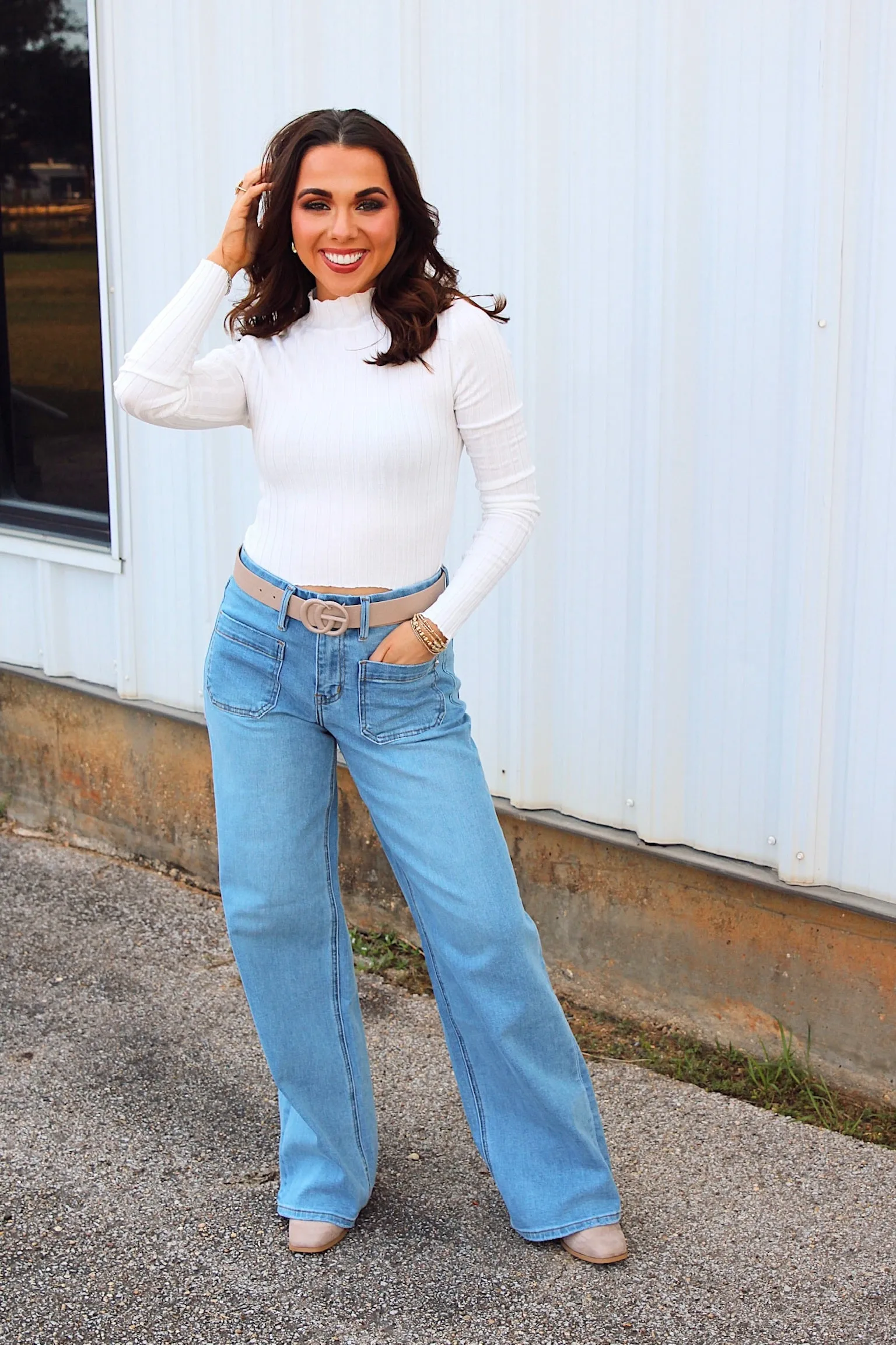 Anything is Posh-ible Ribbed Top sold by Bella Rose boutique