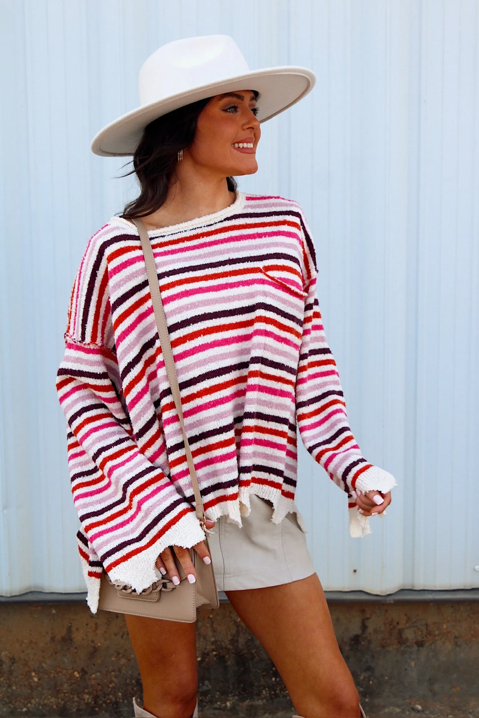 Pursuit Of Fall Striped Sweater sold by Bella Rose boutique product image thumbnail 5
