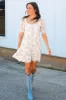Composed Beauty Floral Mini Dress sold by Bella Rose boutique
