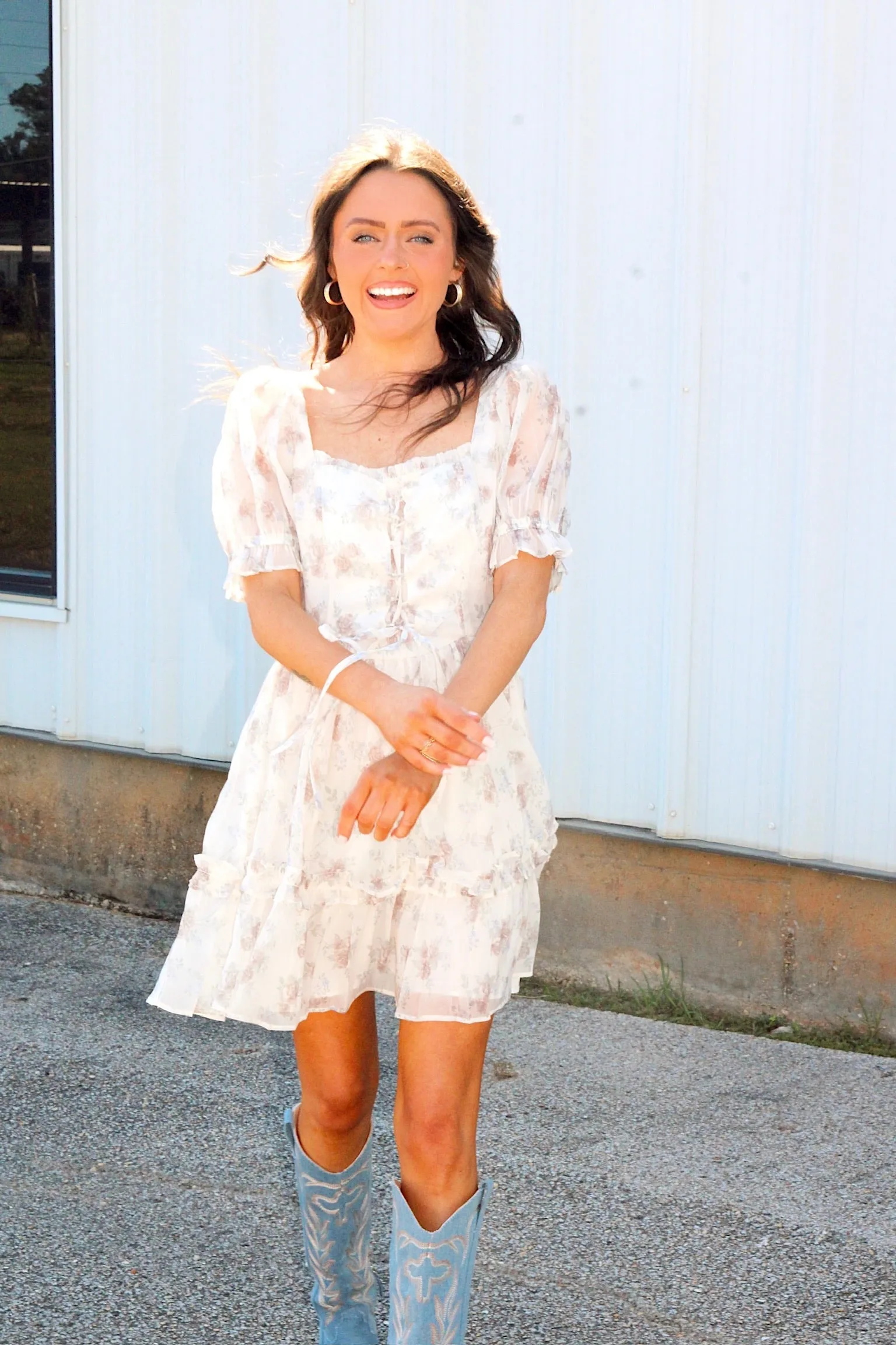 Composed Beauty Floral Mini Dress sold by Bella Rose boutique product image thumbnail 2