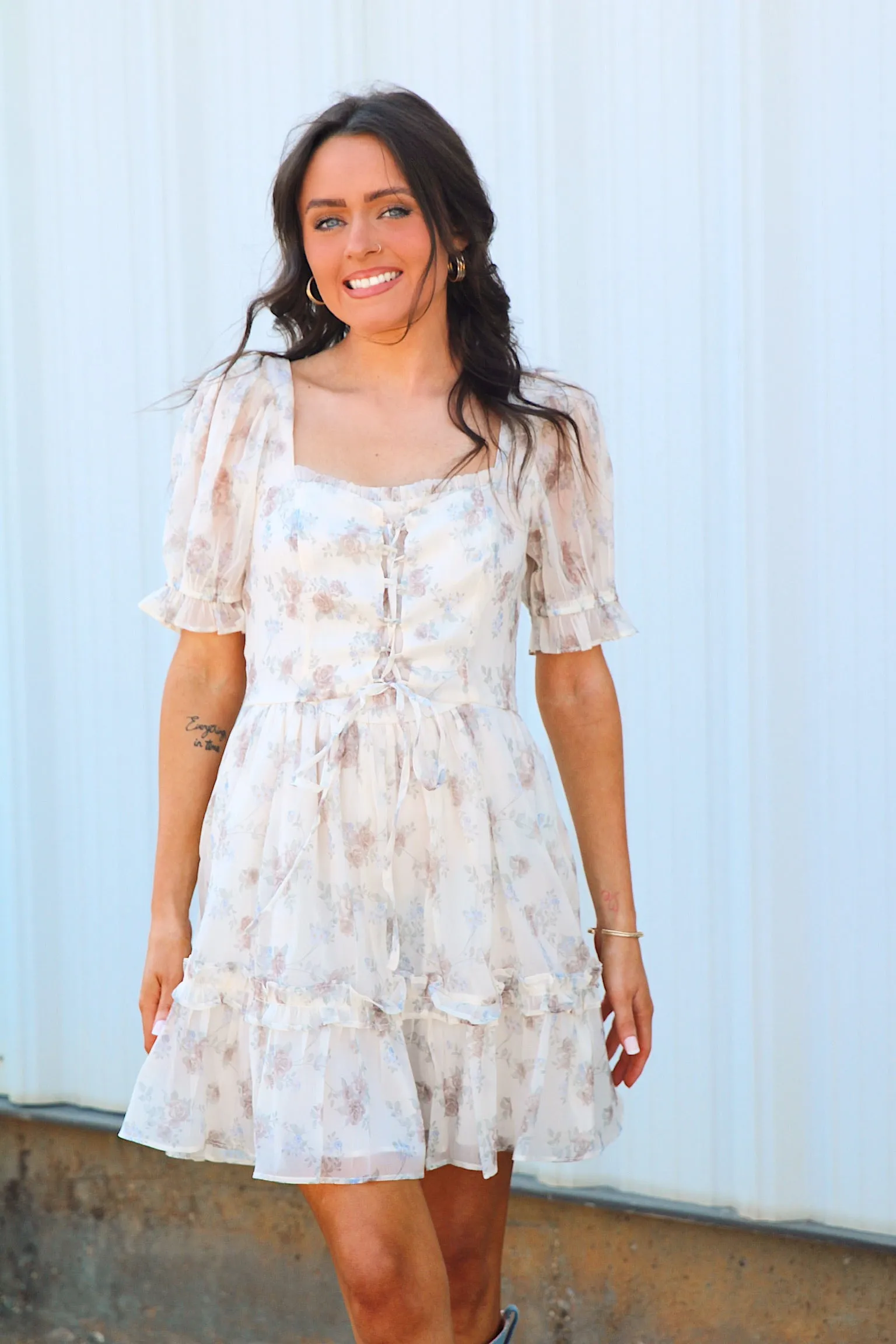 Composed Beauty Floral Mini Dress sold by Bella Rose boutique product image thumbnail 5