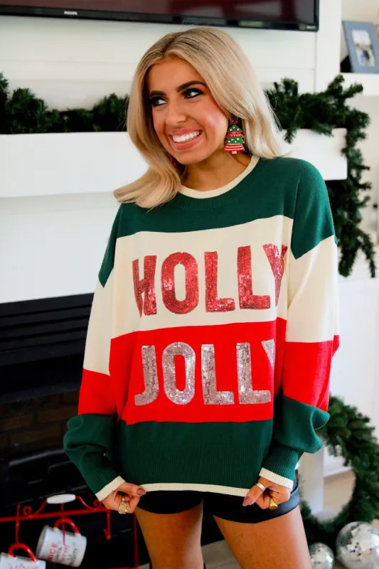 Tis The Season To Be Holly Jolly Sweater sold by Bella Rose boutique