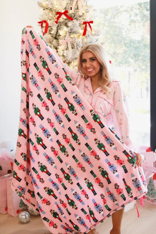 Nutcracker March Throw Blanket sold by Bella Rose boutique