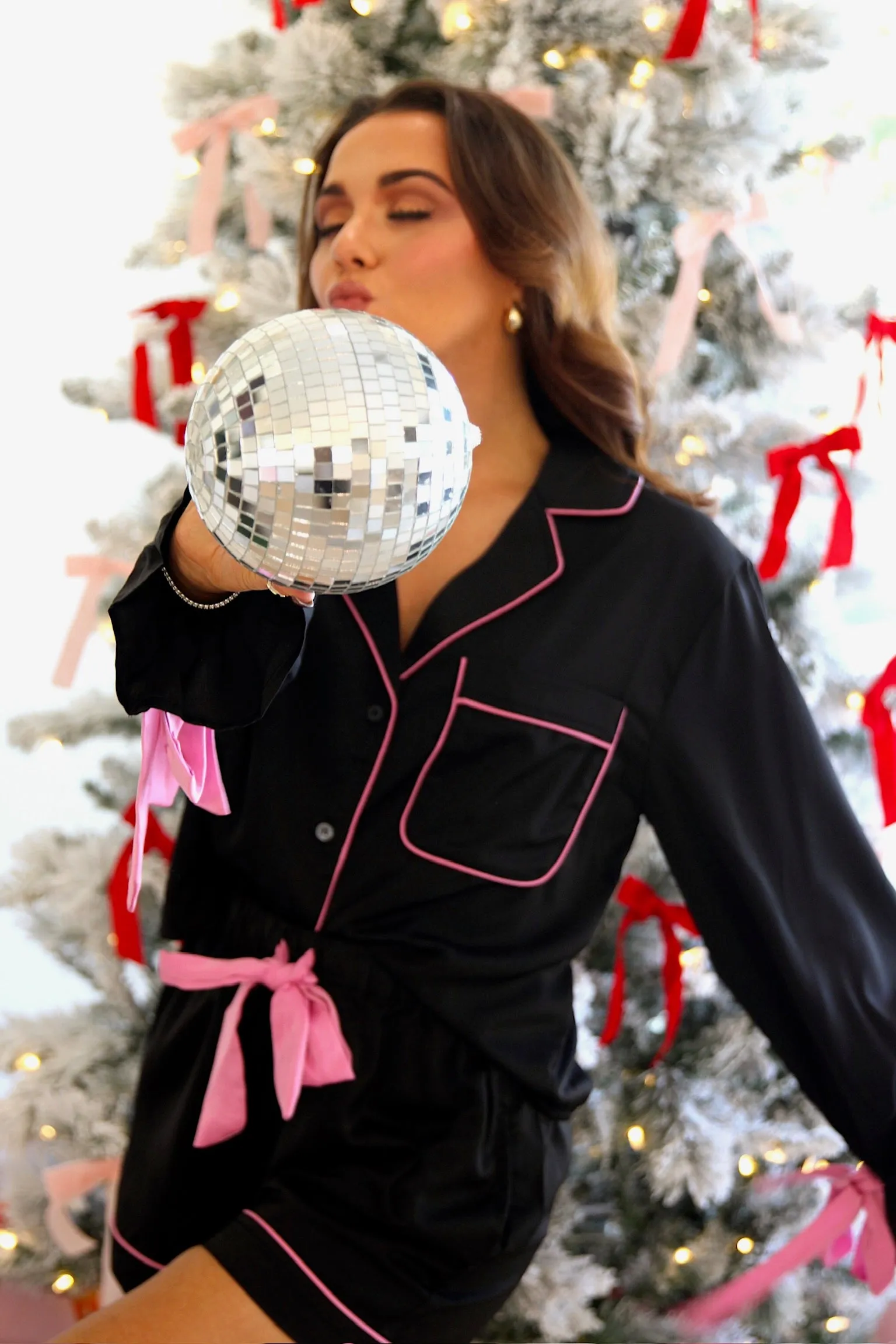 Feeling Pretty Two Piece Pajama Set sold by Bella Rose boutique product image thumbnail 4