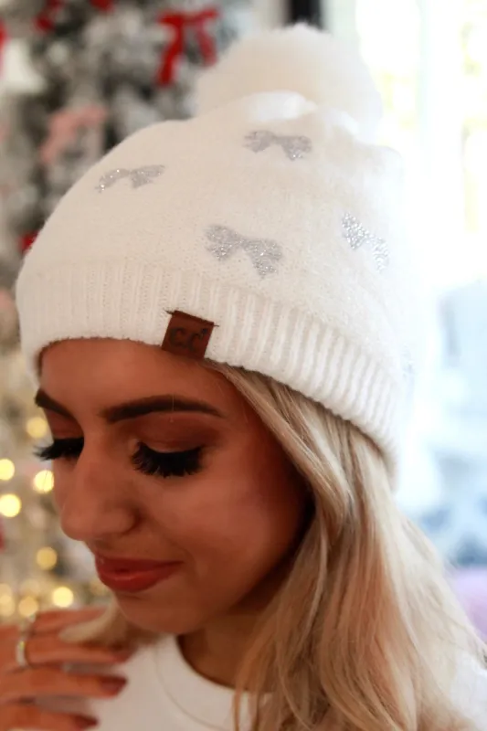 Cute Reputation Pom Pom C.C Beanie sold by Bella Rose boutique