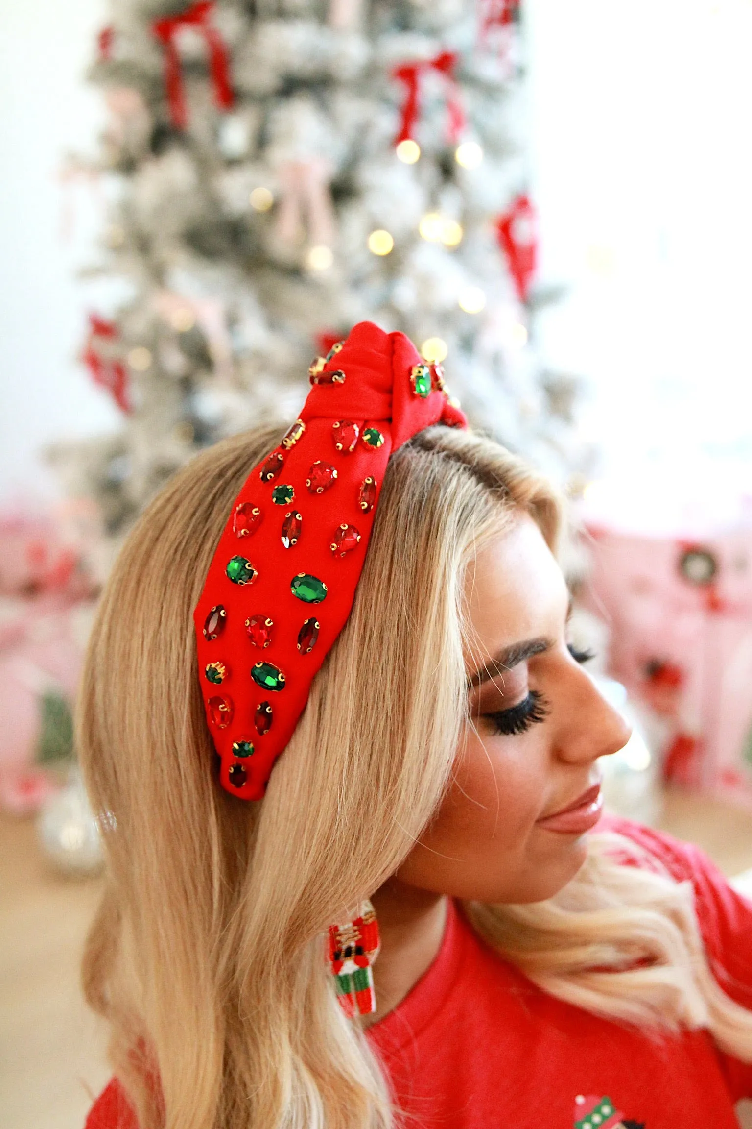Christmas Is Lit Knot Headband sold by Bella Rose boutique
