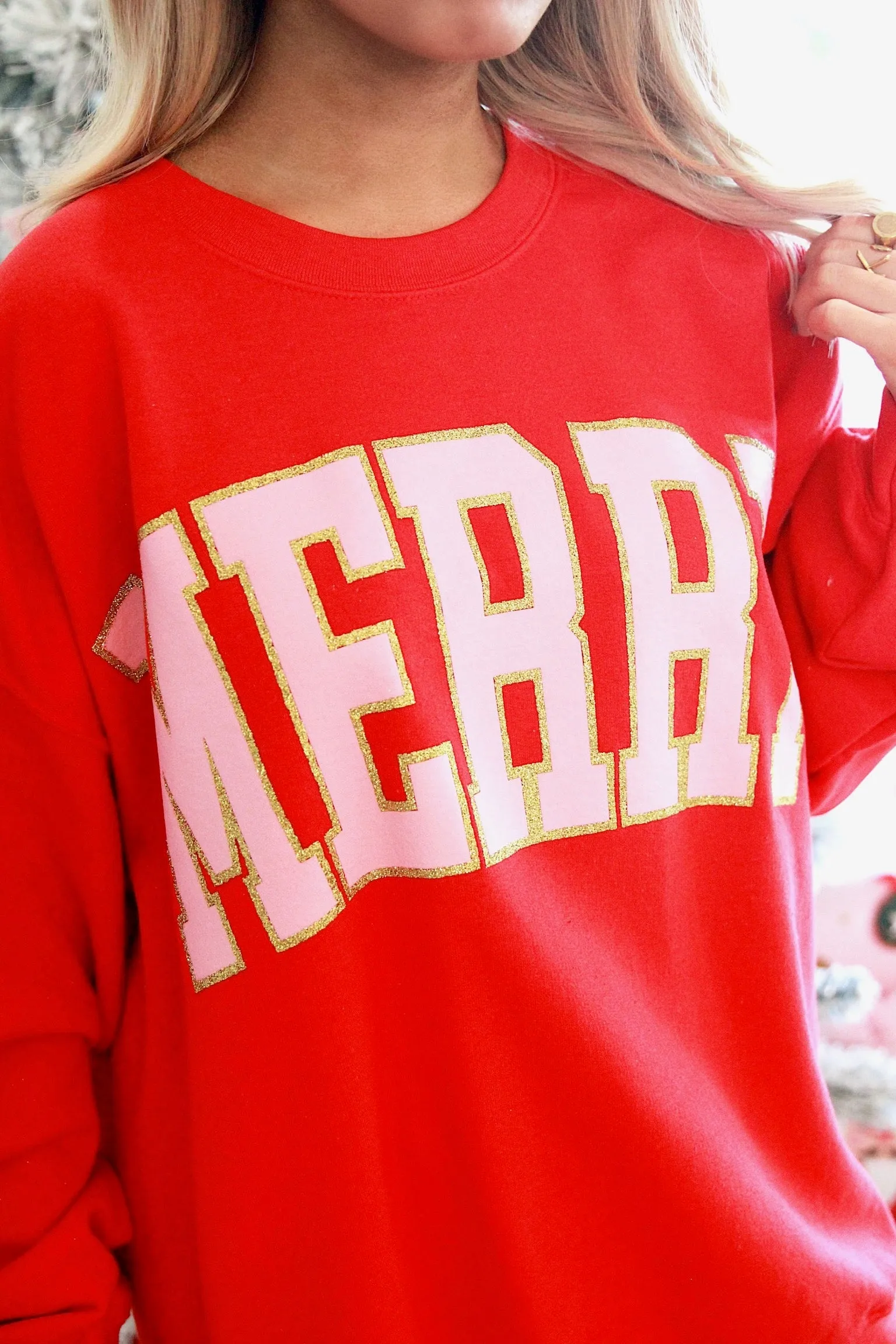 Having A Merry Little Christmas Graphic Sweatshirt sold by Bella Rose boutique product image thumbnail 3