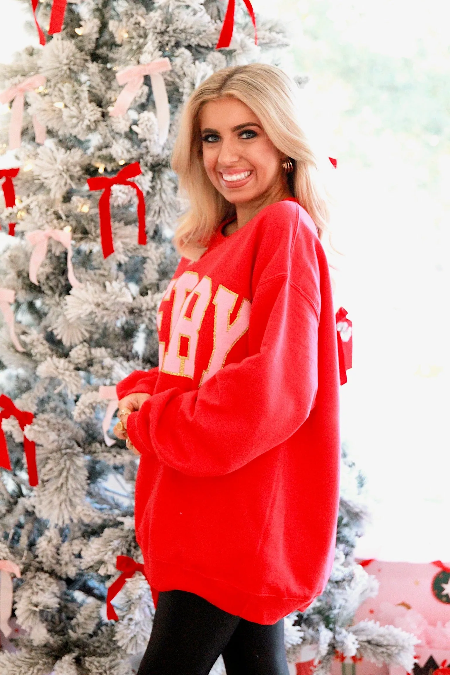 Having A Merry Little Christmas Graphic Sweatshirt sold by Bella Rose boutique product image thumbnail 4