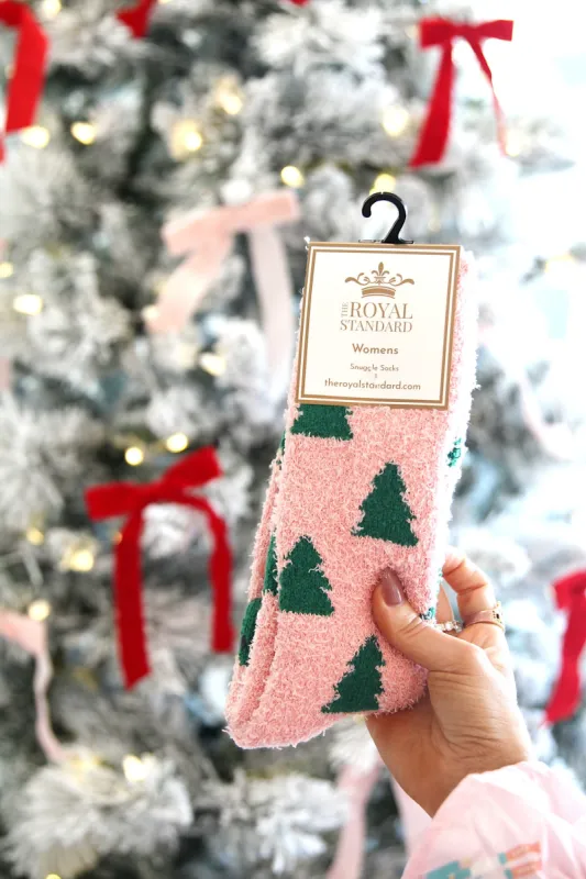 Christmas Tree Snuggle Socks sold by Bella Rose boutique