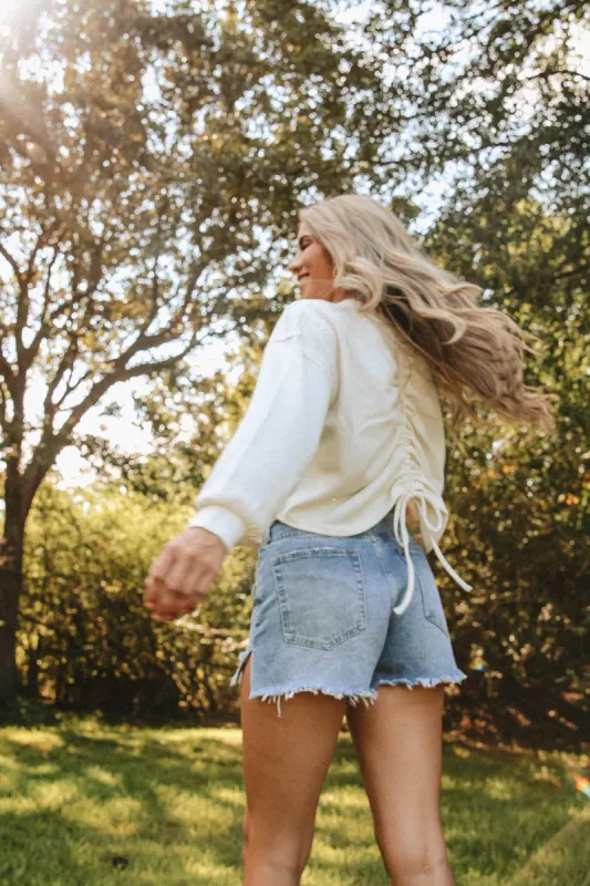 Casual Concepts Ruched Top sold by Bella Rose boutique