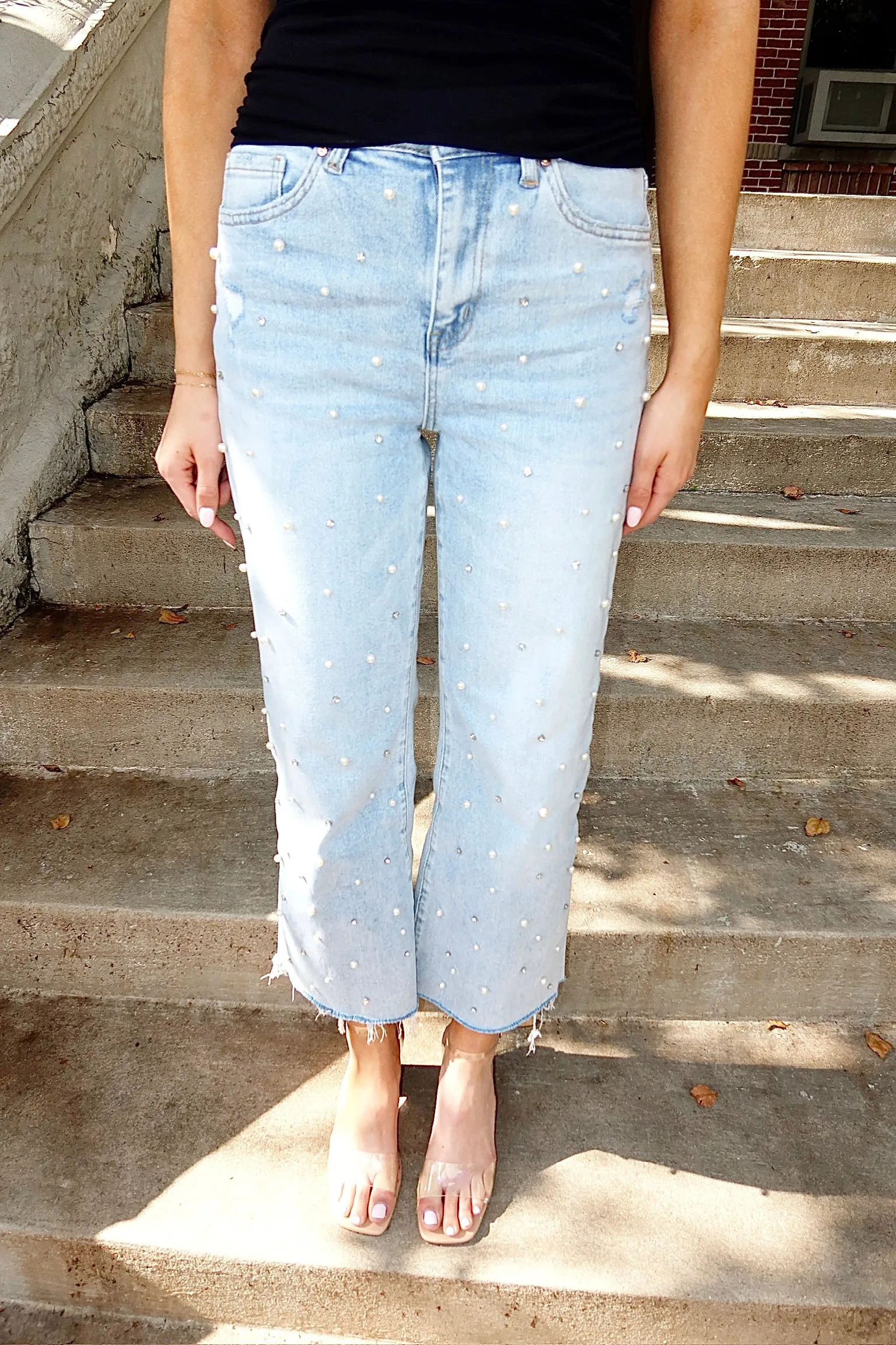 Everyday Coolness Wide Leg Jeans sold by Bella Rose boutique