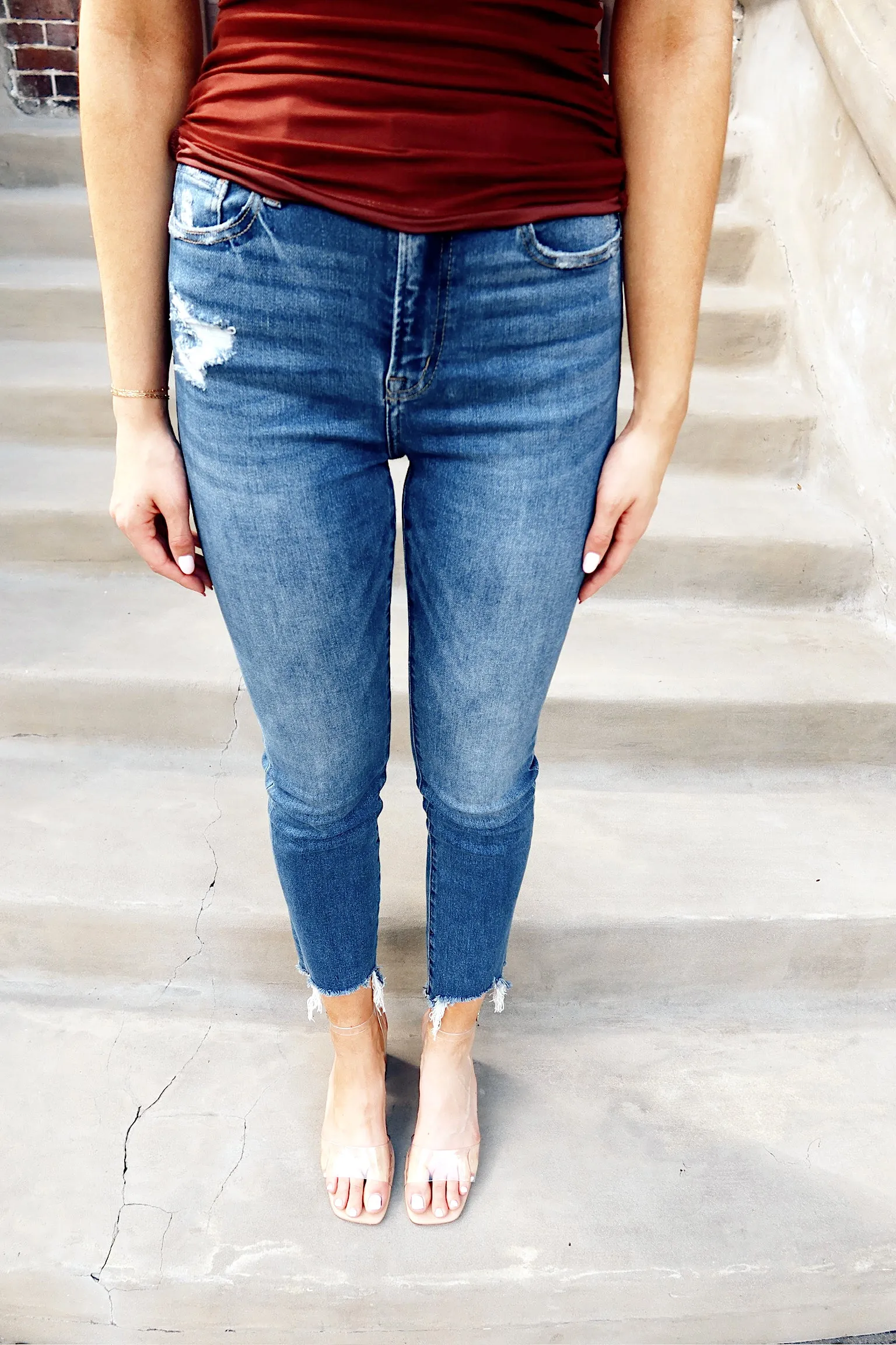 Perfect Idea Straight Leg Jeans sold by Bella Rose boutique product image thumbnail 2