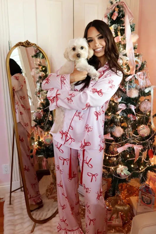 Girly Swirly Satin Two Piece Pajama Set sold by Bella Rose boutique