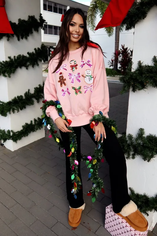 Classic Christmas Oversized Sweatshirt sold by Bella Rose boutique