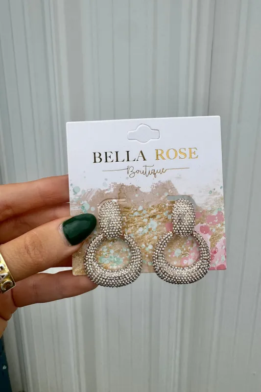 Moments Glitz Rhinestone Earrings sold by Bella Rose boutique