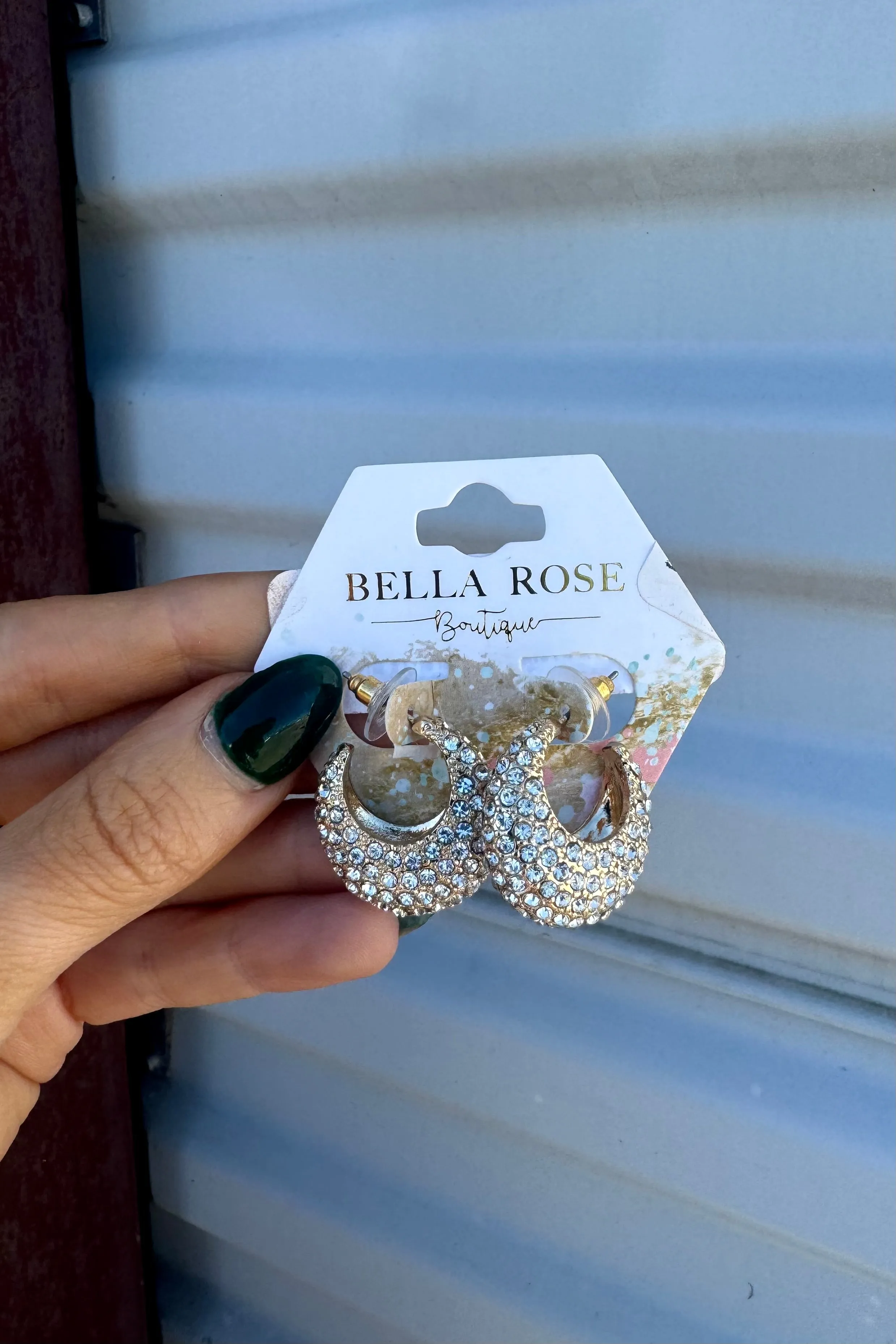 Bold Expression Teardrop Earrings sold by Bella Rose boutique product image thumbnail 4