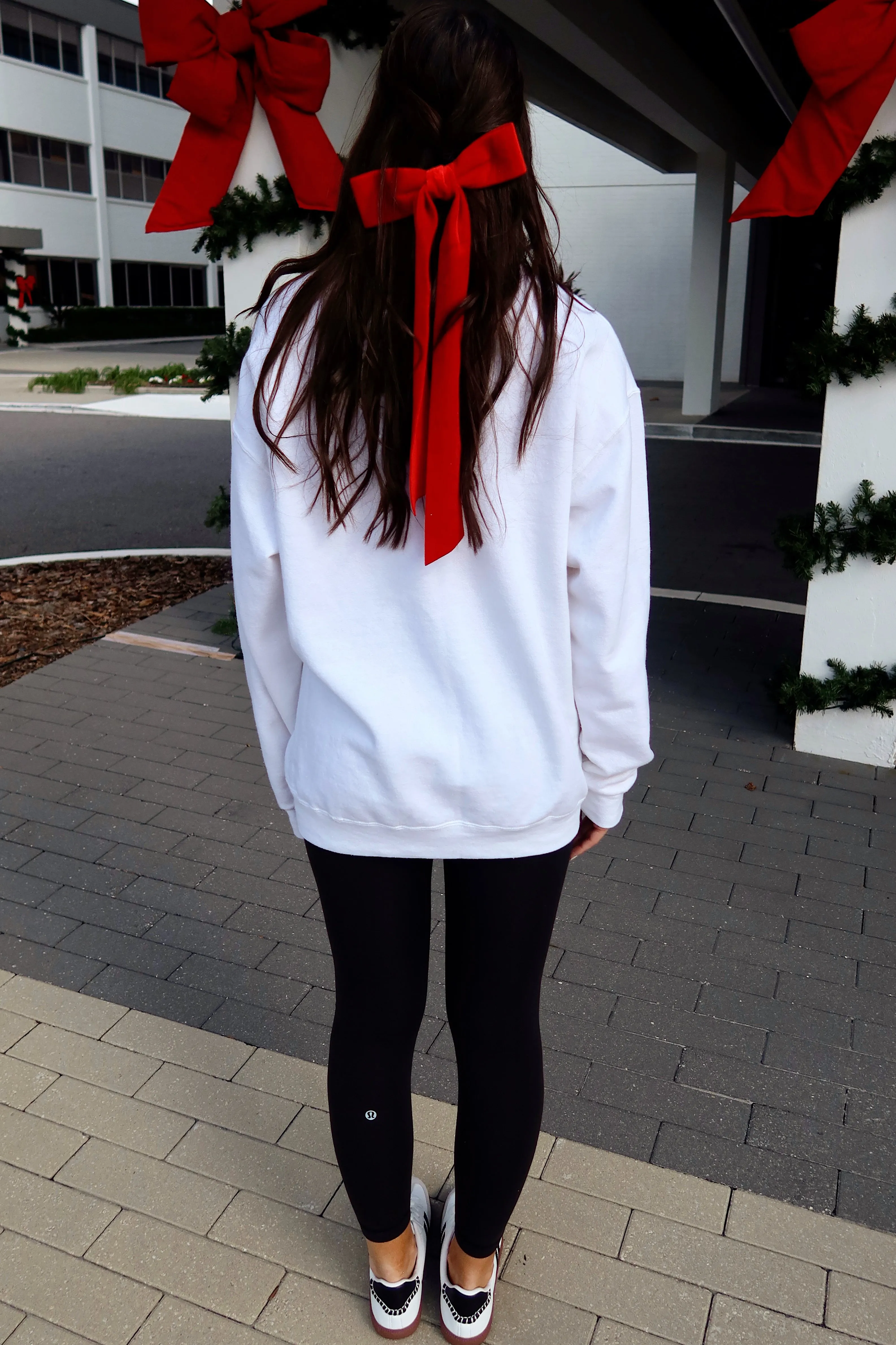 Bows Bows Bows Embroidered Sweatshirt sold by Bella Rose boutique product image thumbnail 3