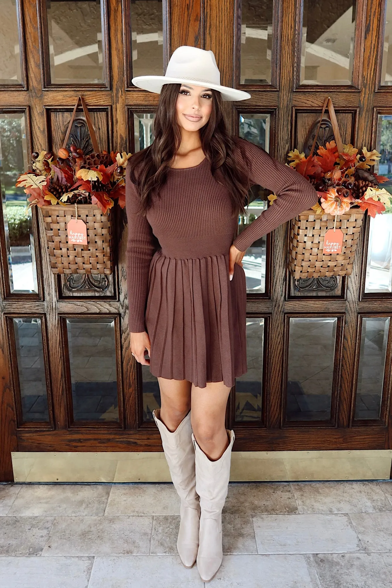 Lattes & Errands Ribbed Dress sold by Bella Rose boutique