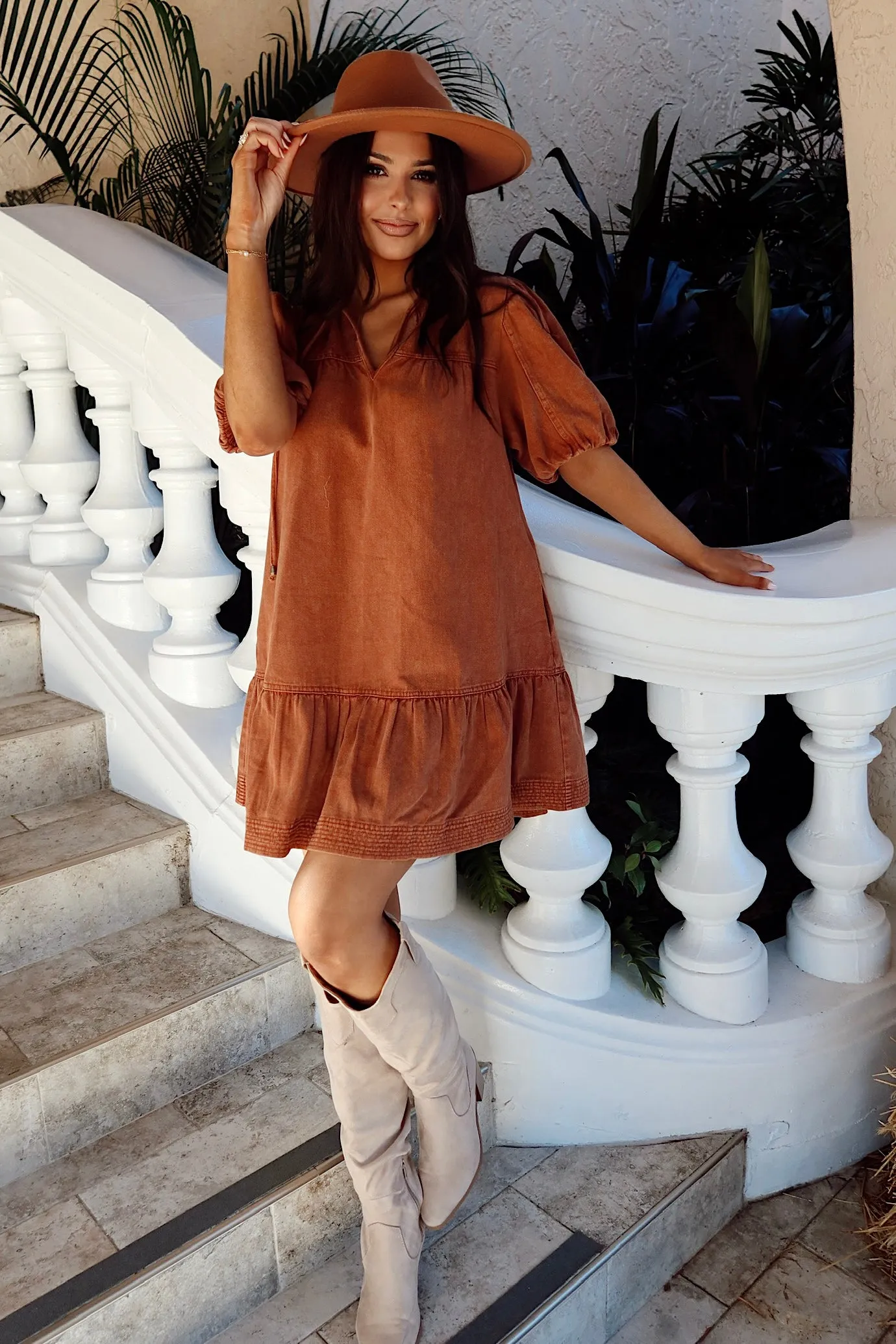 Seasoned Chicness Denim Mini Dress sold by Bella Rose boutique