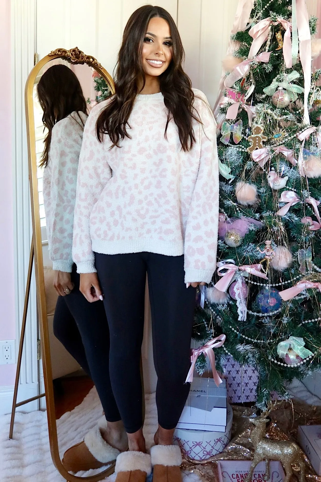 Hitting Snooze Leopard Sweater sold by Bella Rose boutique product image thumbnail 2