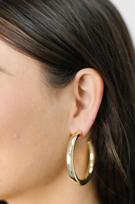 Gold Hoop Earrings sold by Bella Rose boutique