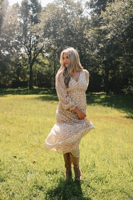 Autumn Bliss Maxi Dress sold by Bella Rose boutique