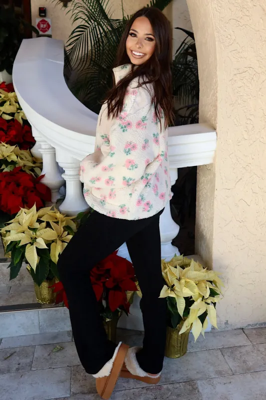 Staying Warm All Night Sherpa Jacket sold by Bella Rose boutique