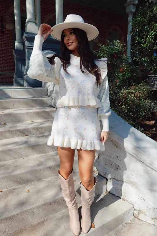 Getting To Know Me Knit Sweater Two Piece Set sold by Bella Rose boutique