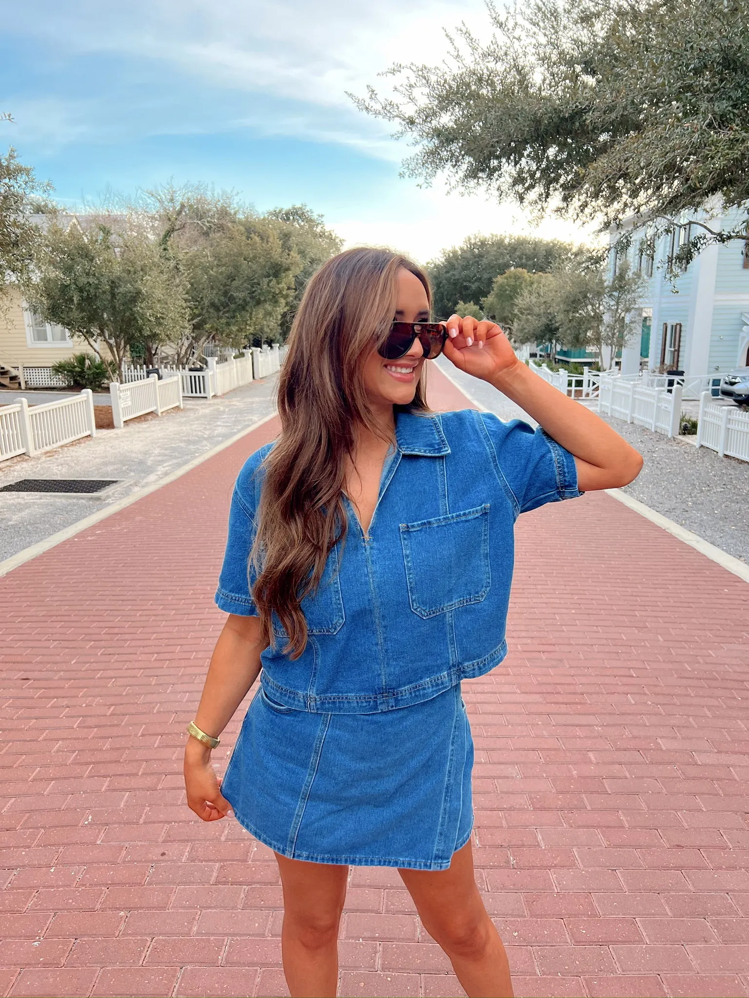 Speaking My Truth Denim Top sold by Bella Rose boutique