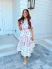 Leaving You Breathless Floral Midi Dress sold by Bella Rose boutique