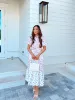 Leaving You Breathless Floral Midi Dress sold by Bella Rose boutique