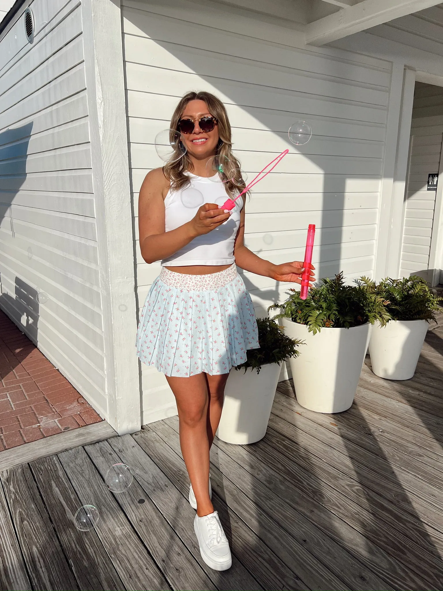 Always Innocent Floral Mini Skirt sold by Bella Rose boutique product image thumbnail 5