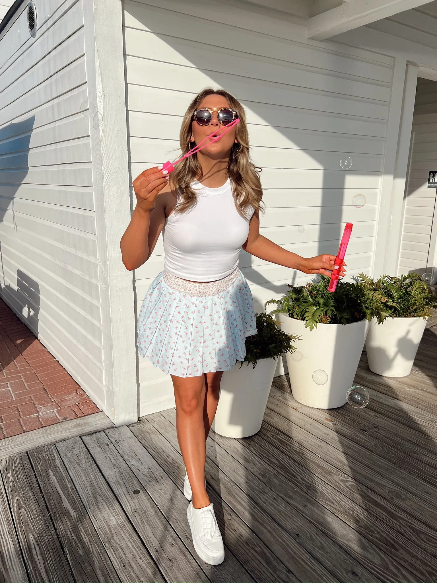 Always Innocent Floral Mini Skirt sold by Bella Rose boutique product image thumbnail 2