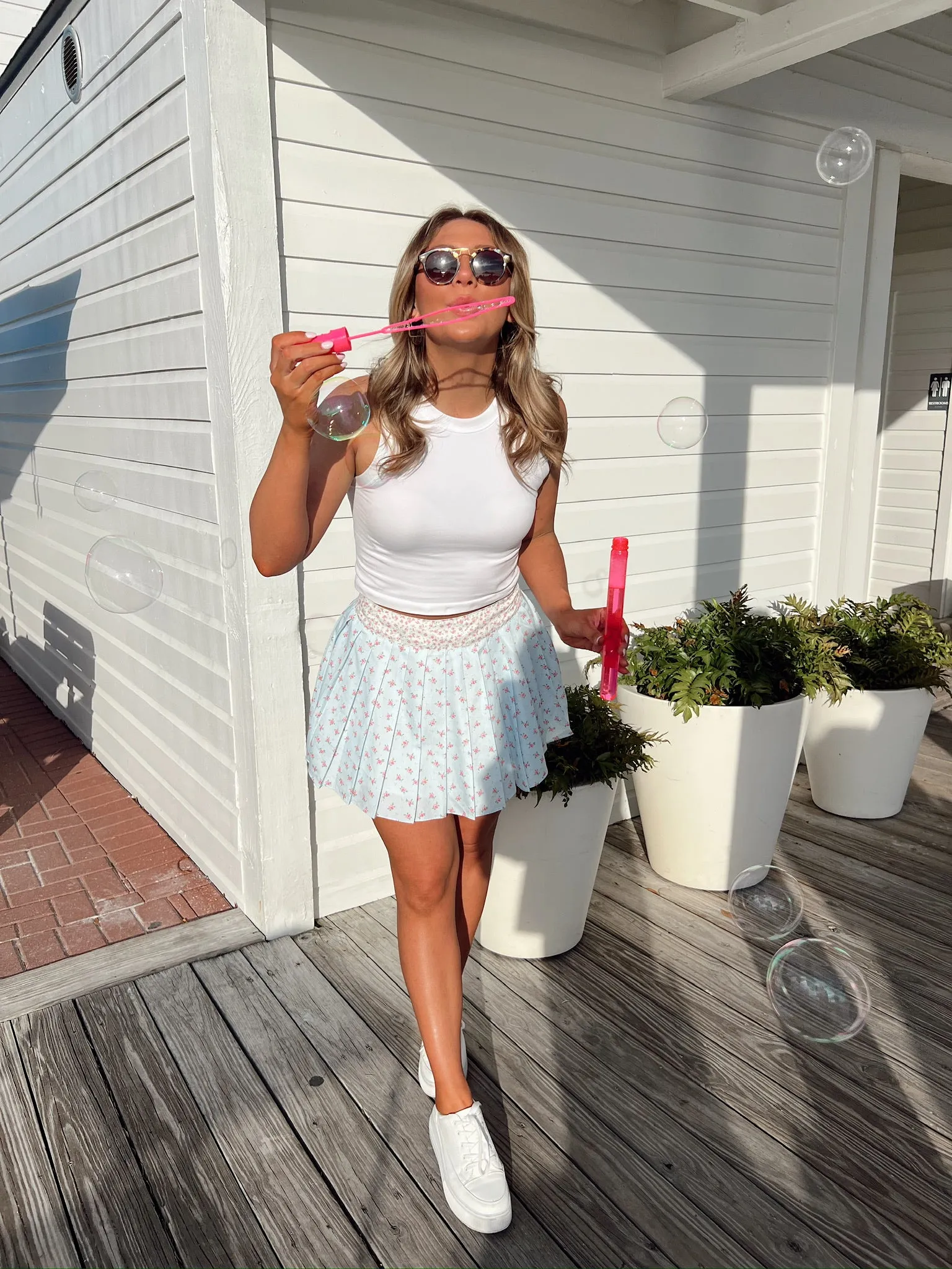 Always Innocent Floral Mini Skirt sold by Bella Rose boutique product image thumbnail 4