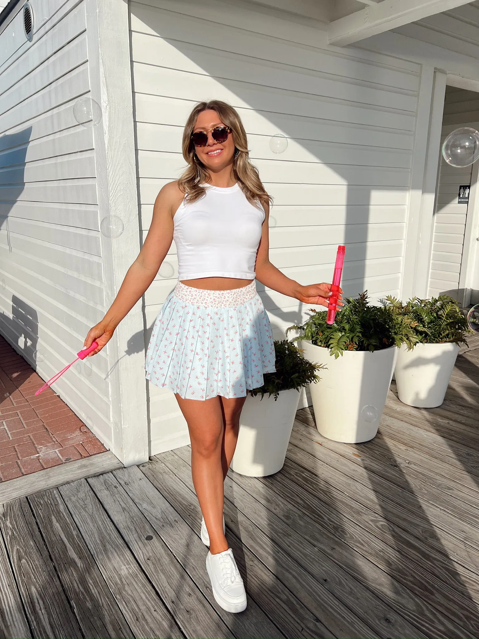 Always Innocent Floral Mini Skirt sold by Bella Rose boutique product image thumbnail 3