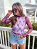 Kick It With Me Mesh Top sold by Bella Rose boutique